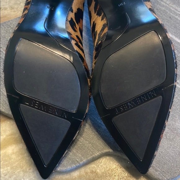 Nine West Leopard Print Heels - Picture 5 of 7
